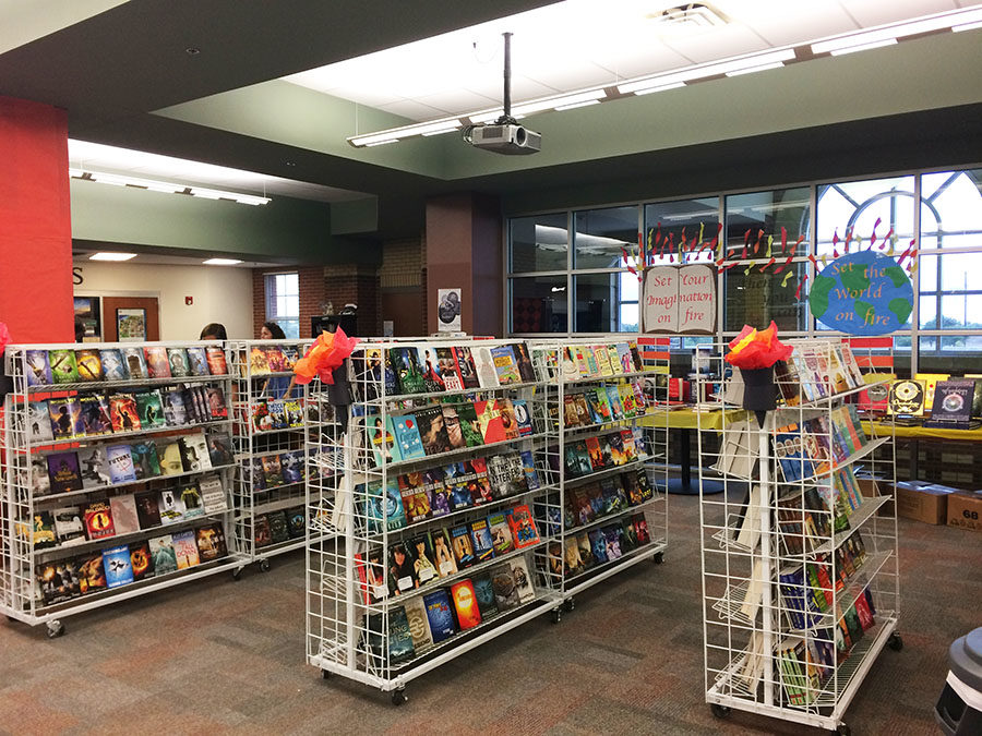 The book fair isn't for just elementary schools anymore. The high school book fair features multiple books that are required for school reading as well as other popular reads.