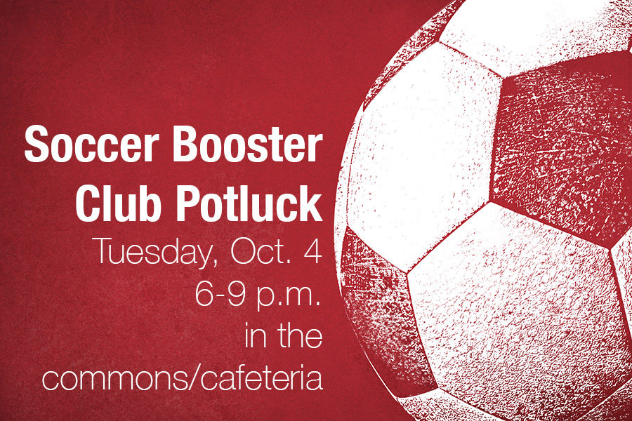 The annual soccer booster club potluck will take place in the commons in hopes of bringing together players, parents, and coaches.