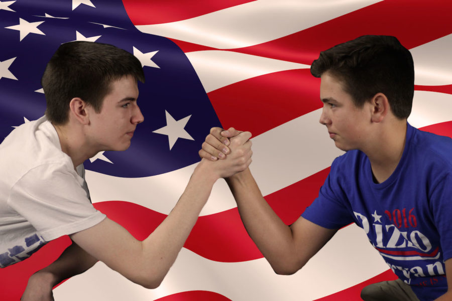 Even though theyre brothers, Harrison and Grant Durrow do not have the same political views.