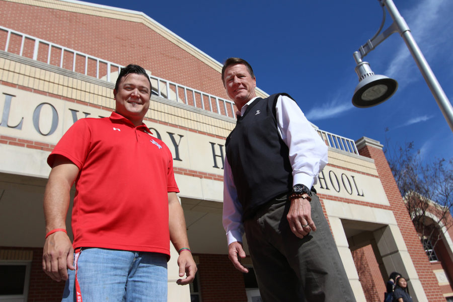 Assistant principal Bruce Coachman and his son Austin both currently work on campus. 