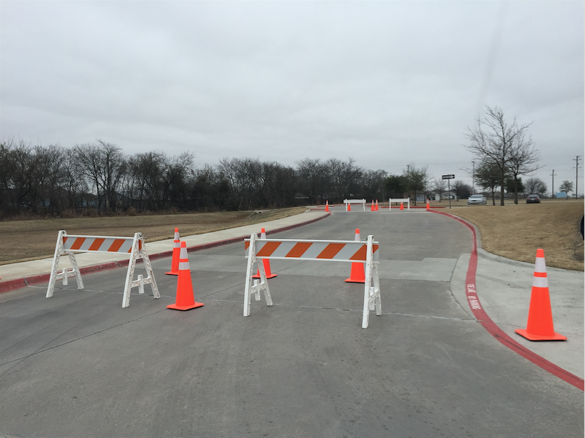 Beginning during a presentation on Jan. 13 of this semester, barricades block the exits of the school during lunch each day. The intention of these barricades are to prevent students from taking an off-campus lunch, with administration citing student safety. 