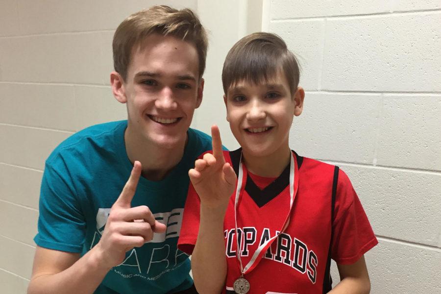 Senior Braden Ledebur and his PAL Reagan Jackson have formed a special bond throughout the past two years. 