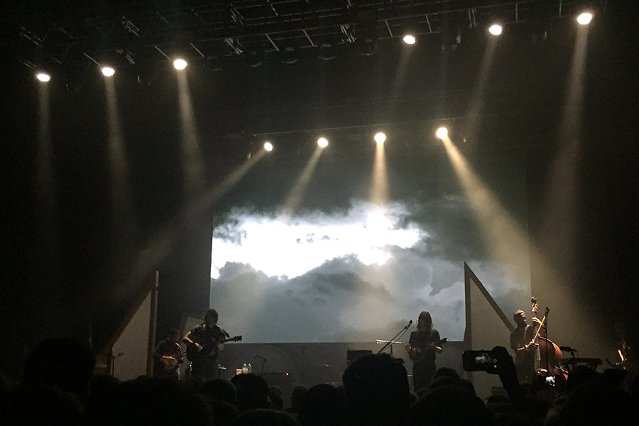 Fleet+Foxes+perform+their+most+popular+song%2C+White+Winter+Hymnal%2C+during+their+concert+at+The+Bomb+Factory.