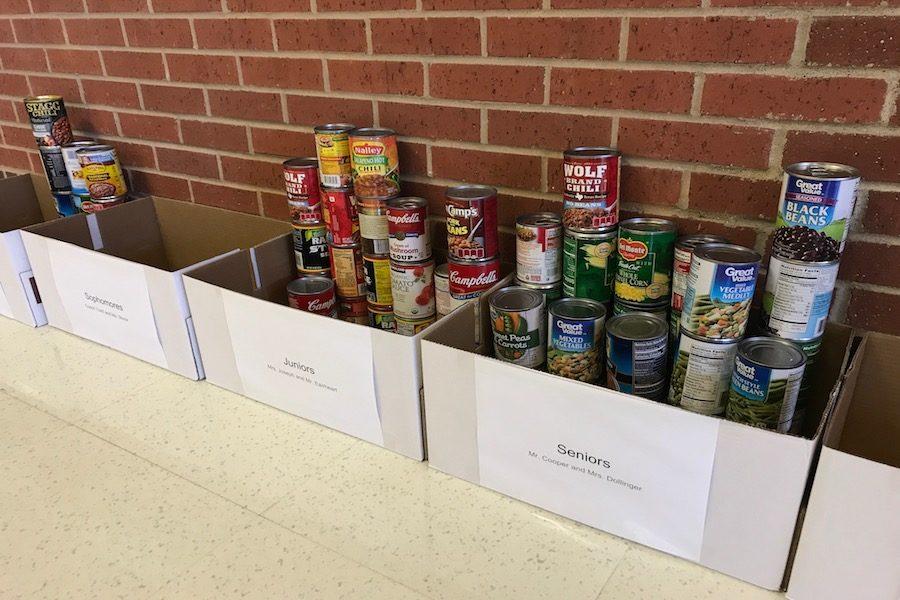 Student Councils annual food drive will run till Friday this week.
