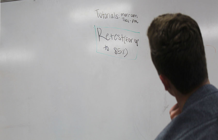 TRLs Benjamin Nopper believes the schools retest policy acts as a disservice to students.