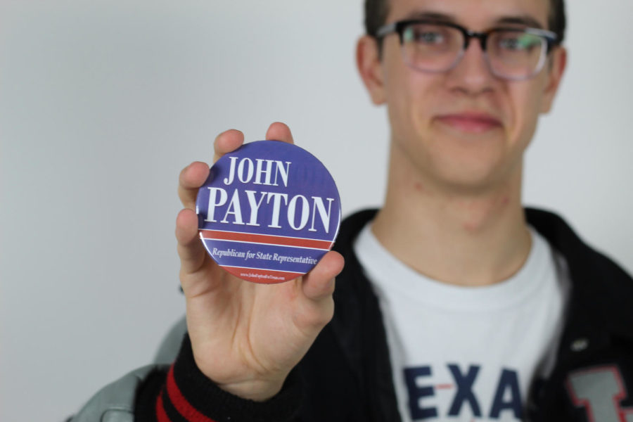 Senior Clay Parker manages a campaign for Judge John Payton. His teachers and parents support him in his commitments.
