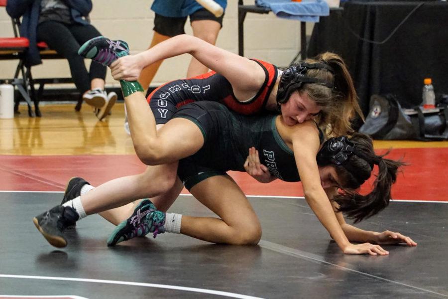 Katherine Heath won district runner-up at the UIL Region III wrestling tournament. She said she hopes to go to a college that offers wrestling and pre-law.
