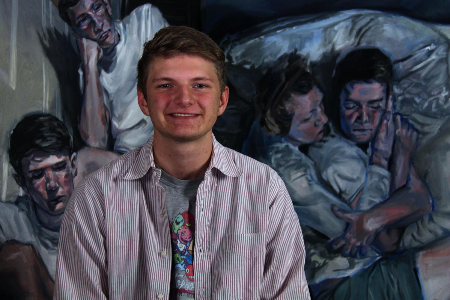 Senior Eli Ruhala has been an artist since freshman year. He plans to go to Maryland Institute College of Art.