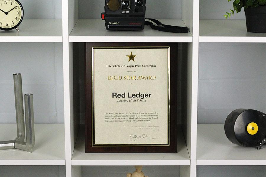 In addition to the individual awards, The Red Ledger also took home ILPCs most prestigious award for online newspaper with the Gold Star.