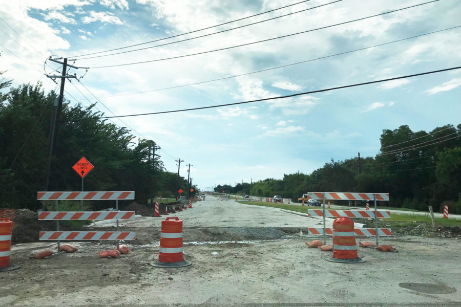 Stacy Road construction is set to finish early 2019 after trouble with sewer lines.
