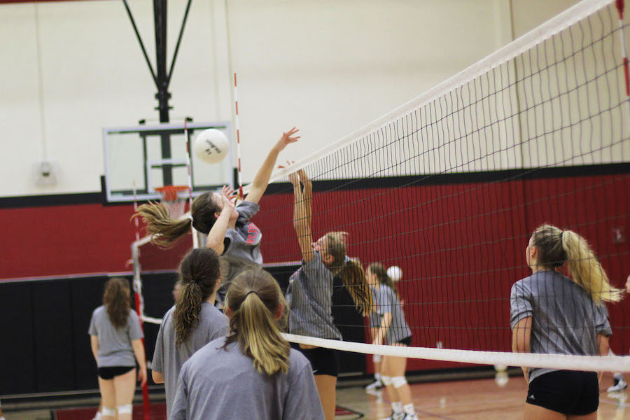 The volleyball team will defend their home court for the first time this season tomorrow night against Argyle. 