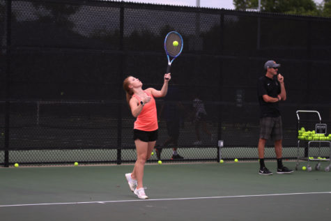 Tennis looks to stay undefeated in district in Denison