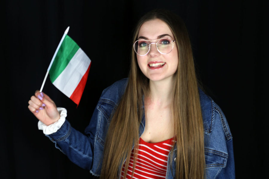 Junior Asia Segattini decided to become an exchange student in part to advance her english. 