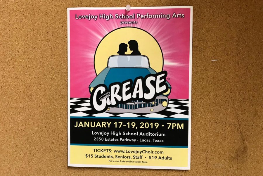 Students will perform Grease with Junior Bryce Fuller as Danny Zuko and Senior Adelyn Maruca as Sandy Olsson. 