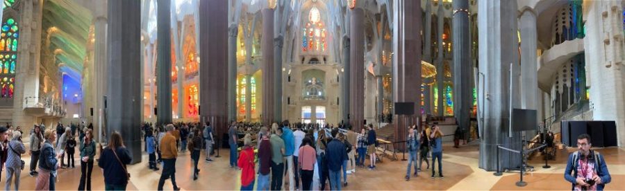 Students also visited La Sagrada Família. Construction began in 1882 and is currently still under construction.
