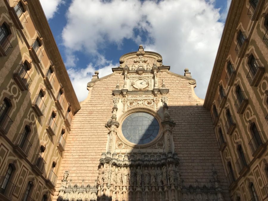 The art students visited the monastery at Monserrat near Barcelona, Spain on their tour.
