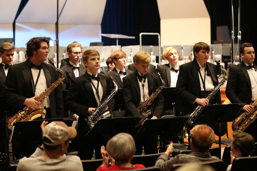 For the May 6 jazz band concert, saxophonist Sal Lozano and the Texas Instruments Jazz band will join students on stage. Last years concert with the TI Jazz Band featured  Delfeayo Marsalis.