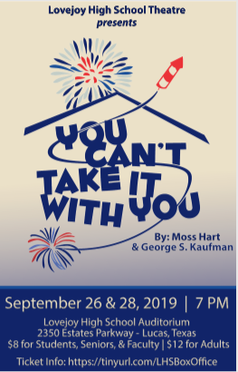 Theater will perform their first show Thursday, Sept. 26 and Saturday, Sept. 28.