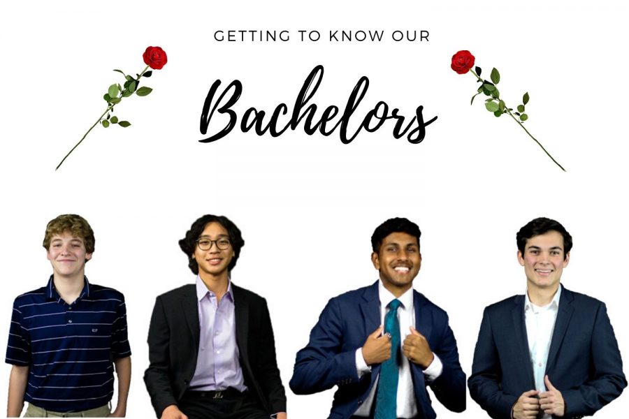 Freshman Will Doig, sophomore Derek Dang, junior Peter Godipelly and senior Weston Wimbish were announced as the 2020 bachelors Feb. 19. 