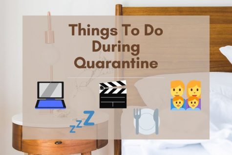 Quarantine means keeping your distance to protect yourself and your community. This piece shares ideas from buying toilet paper to spending time with family.