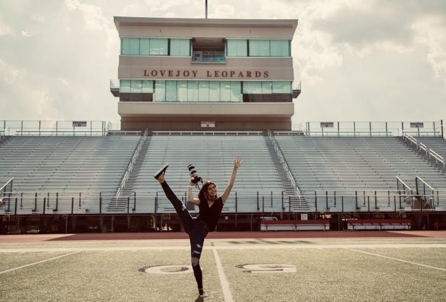 Senior Shae Daugherty revisits Leopard Stadium where she spent friday nights capturing the football teams victories and teaching underclassmen how to shoot sports photography. I remember watching from the Jungle with Dolberry, seeing Amiya and Jade sprinting down the sidelines, Olivia shooting on the opposing side, still in her cheer uniform. It made me happy to know that they could have gotten an award winning photo because someone took them to a game. Opportunity is everything.