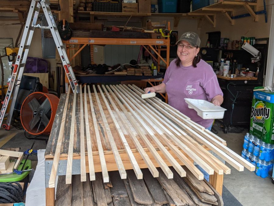 Geometry teacher Crystal Smith started her own woodworking business in 2011. Smith continues woodworking as a passion project for herself, and close family and friends today. 