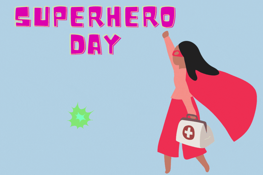 On Wednesday, students are encouraged to wear capes to support children battling illnesses. Childrens health supports children battling illnesses such as cancer.