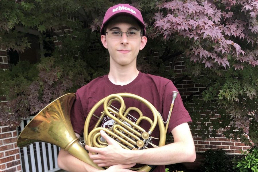 Senior Sam Lamping played the tuba in the band. Lamping will be attending the University of Chicago. 