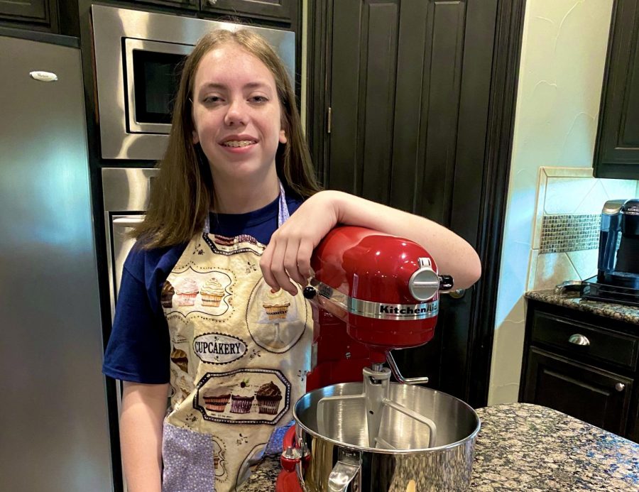 Freshman Emily Dillon loves baking cakes, cookies, and other desserts. Dillion uses her love of baking to raise money for various charities and has raised over $5,000 over the years.