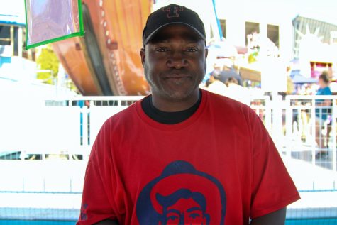 Troy Adams has been working as a seller of treats at the fair this year. Adams used to have his own door business called Craft Doors USA.