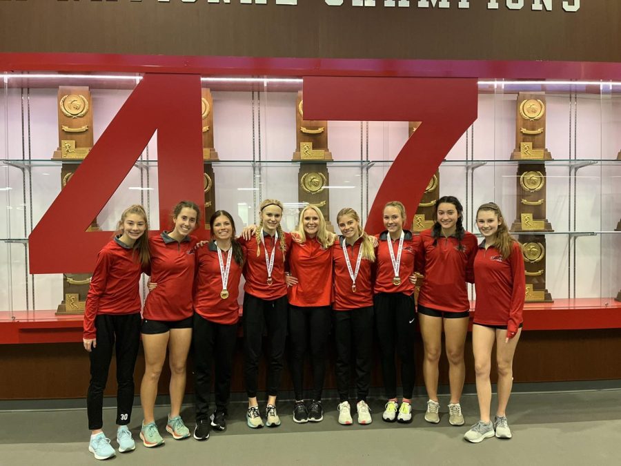The+4x8+girls+track+team+broke+the+meet+record+making+them+the+current+U.S.+first.+The+group+ran+a+time+of+9.17.94.+