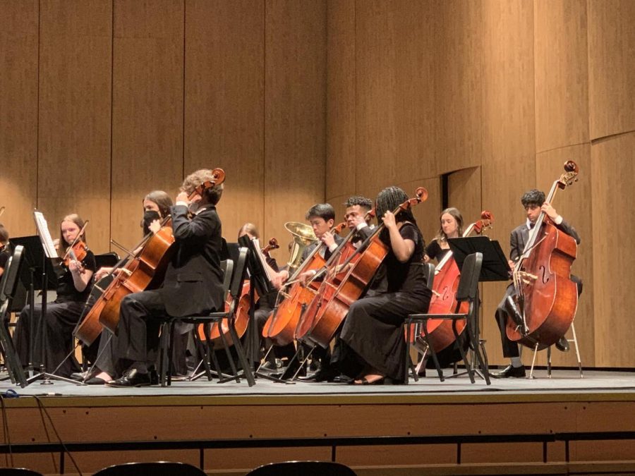 The+cello+section+of+full+orchestra+plays+during+UIL.+Full+orchestra+played++%E2%80%9CFinlandia%2C%E2%80%9D+%E2%80%9CNabucco%E2%80%9D+and+%E2%80%9CO+Waly%2C+Waly.