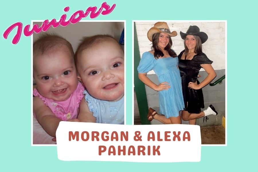 Juniors Morgan and Alexa Paharik play soccer together. "Probably that it's like a built-in Best Friend, I [Alexa] know some people get really sick of each other, but we share everything and I don't know. It's really fun. "