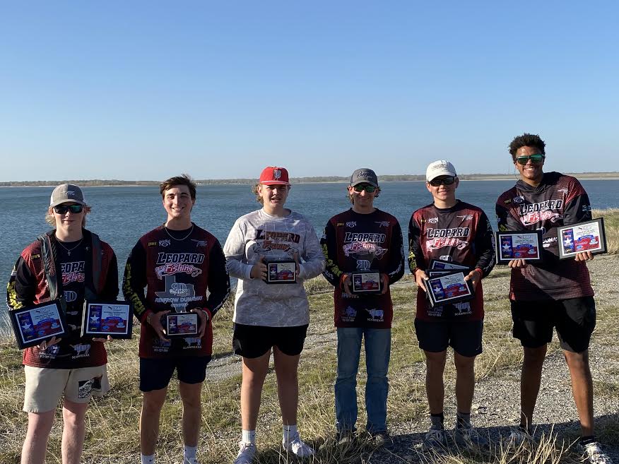 The leopard fishing team won Team of the Year award for the fifth year in a row. Eight members will compete at the state tournament on May 14 and 15.
