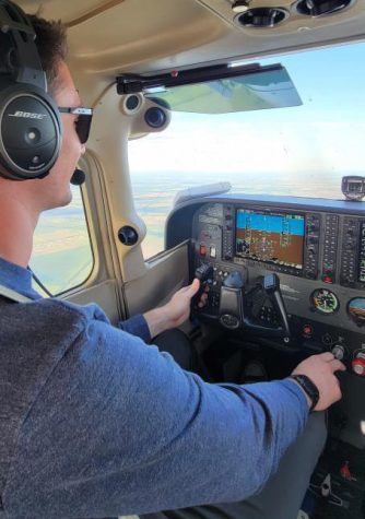 Isaac Vinson is learning to become a pilot at Monarch Air. Vinson flies a Cessna 172 over Mckinney, Lake Lavon, The Star and Mesquite. 