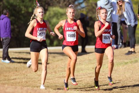 Junior Kailey Littlefield, Sarah Morefield and senior Amy Morefield all placed in the regional competition this past Tuesday. The boys and girls teams qualified for state and will compete Nov. 5.