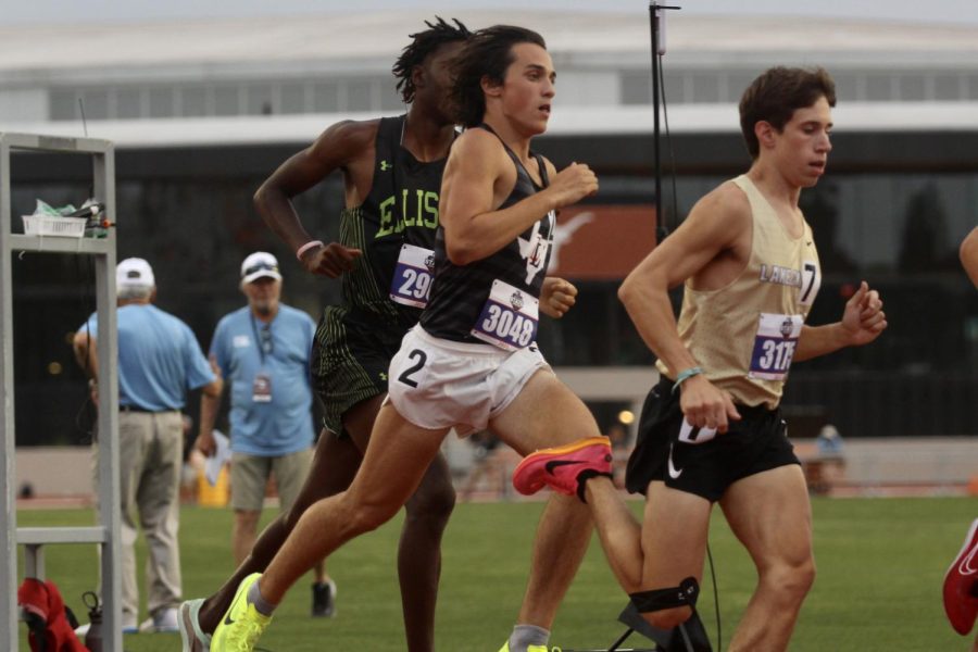 Junior Nick Yarad runs the 1600. Yarad placed eighth with a time of 4:30.32.