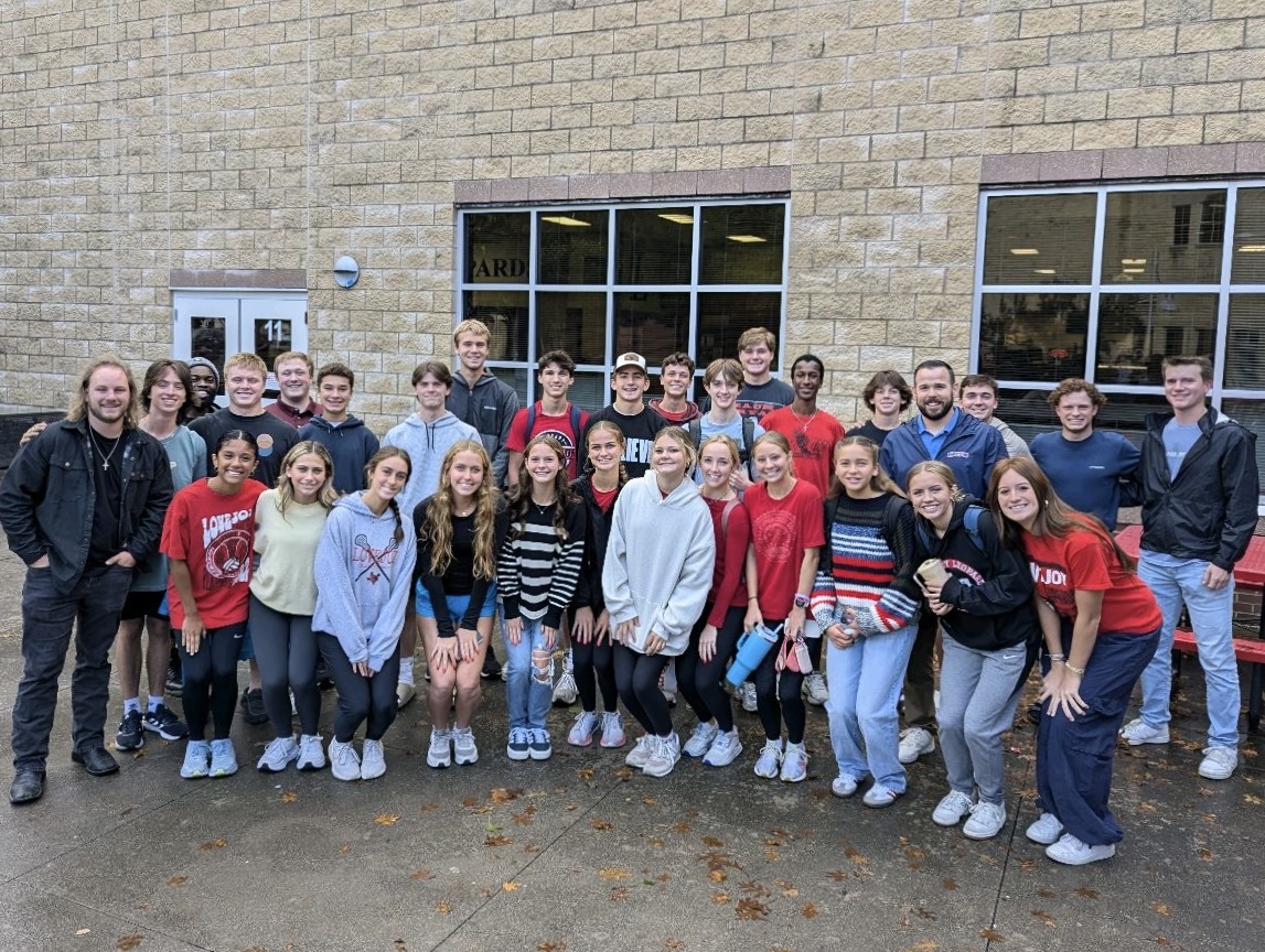 Every Tuesday morning, a group of Lovejoy students meet in the courtyard before school. From 8-8:35am, they walk around the hallways, sharing the gospel.