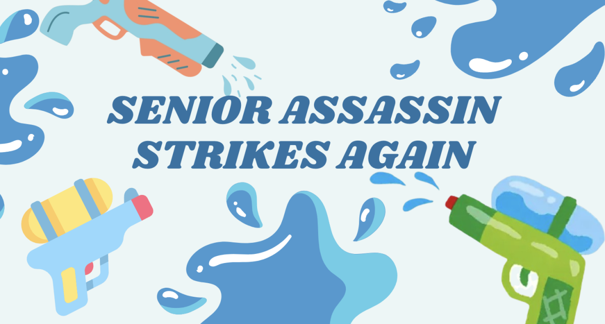 Senior assassin is a senior year tradition where students compete in teams to spray their targets with a water gun. They use the app SplashIn to prove their eliminations.