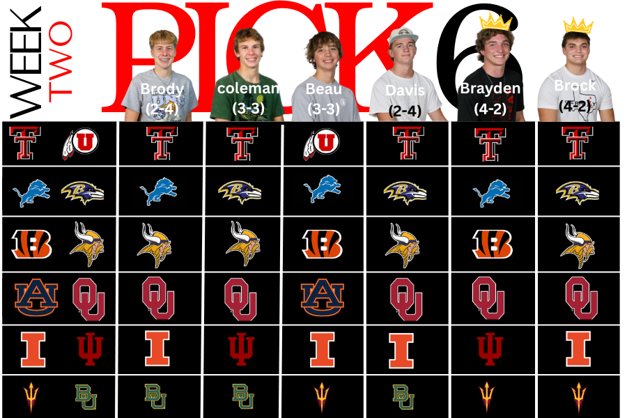 Pick Six: Week Two