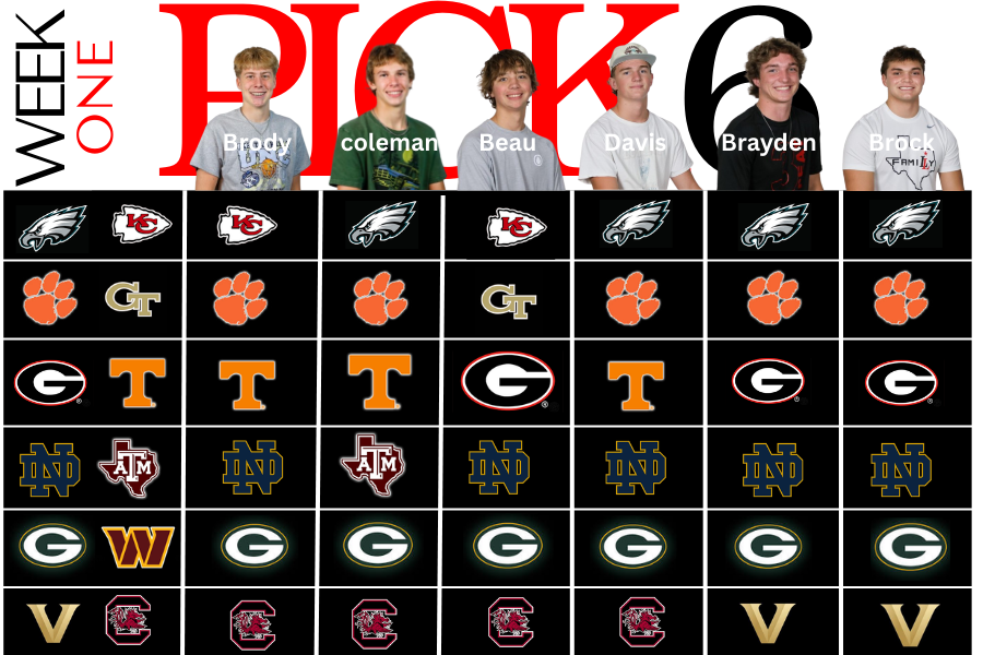 Pick Six: Week One