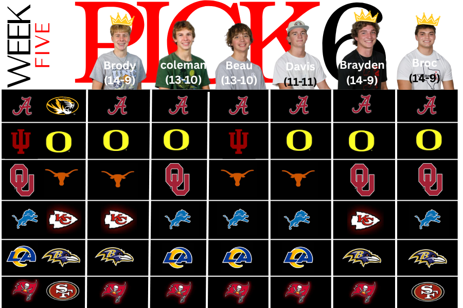 Pick Six: Week Five