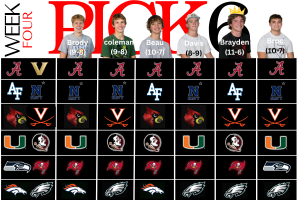 Pick Six: Week Four